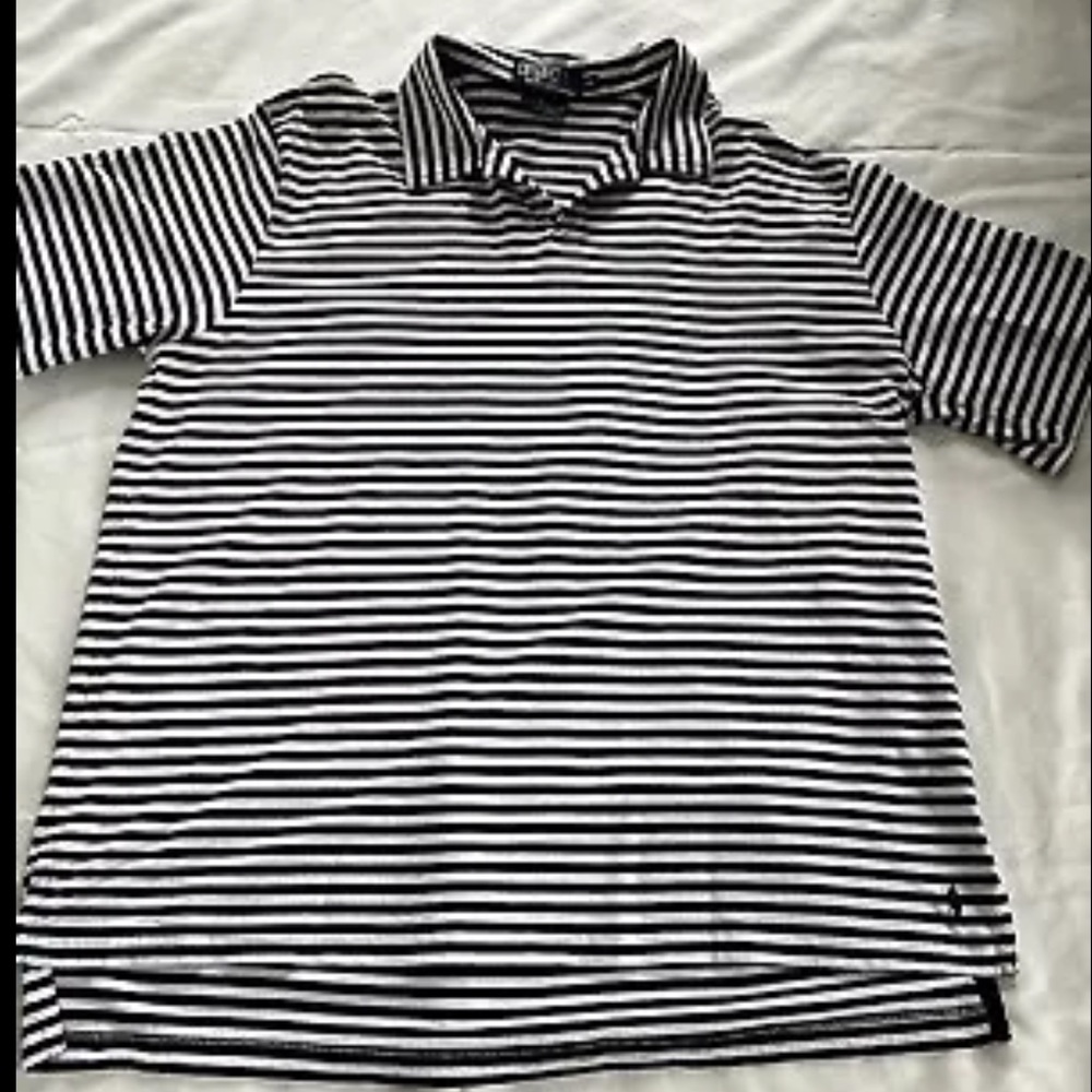Vintage Polo by Ralph Lauren men’s polo shirt size XL black/white stripe